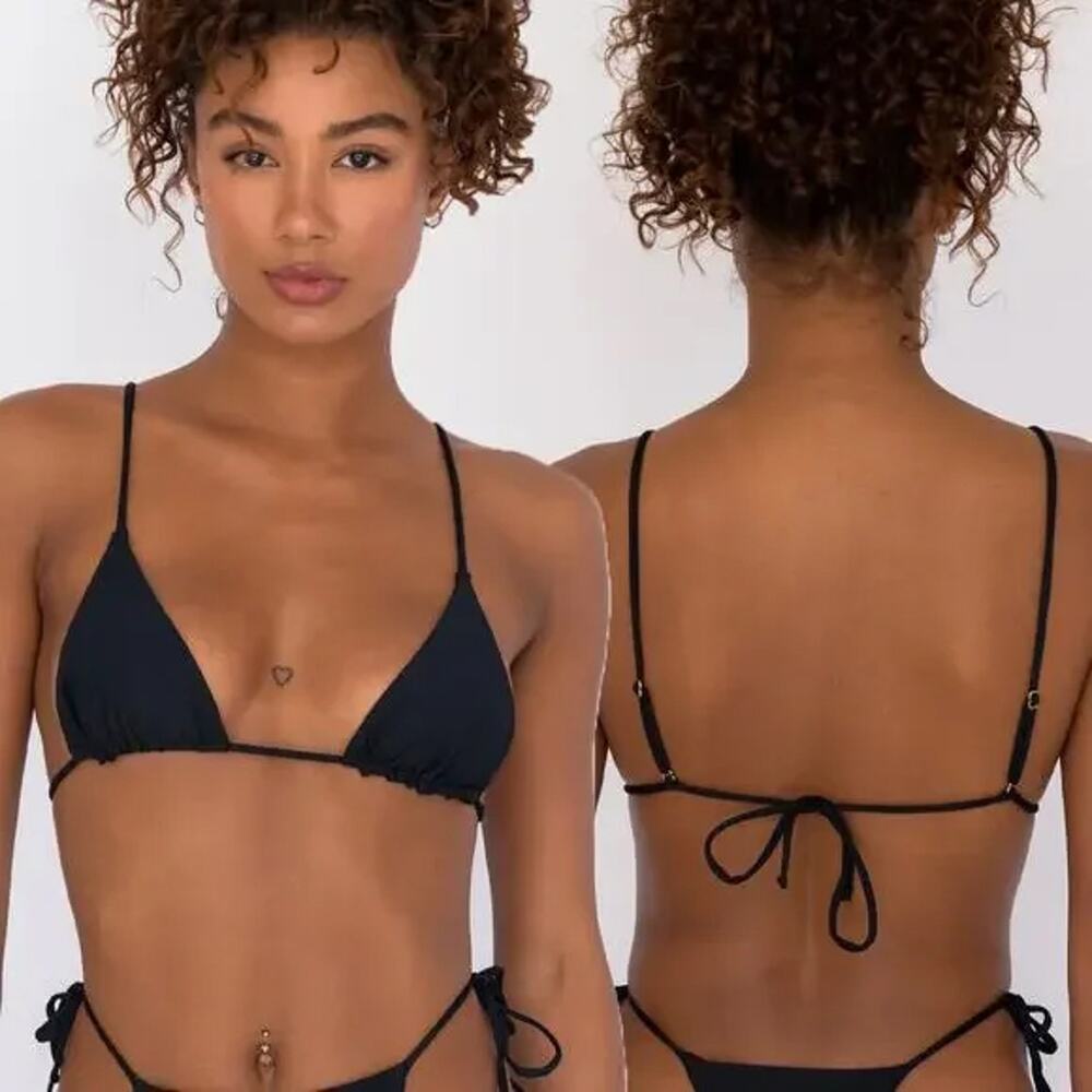 Patterned Triangle Bikini Top - image 6